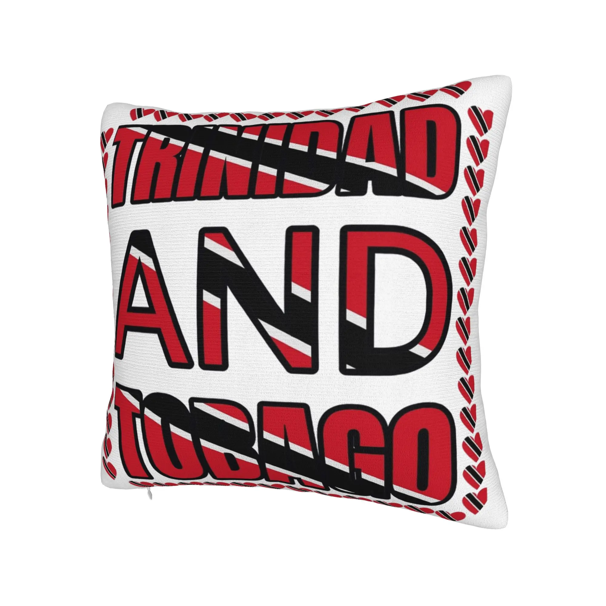 Trinidad and Tobago Flag Football Pillowcase Merch Soft Cushion Cover Decor  Pillow Case Cover Bed Multi Size