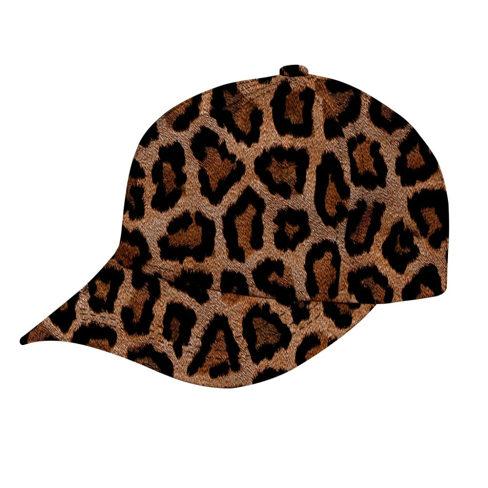 Trendy Animal Print Baseball Cap for Adults Unisex Adjustable Fashion Hat with Leopard & Zebra Designs Casual Outdoor Headwear