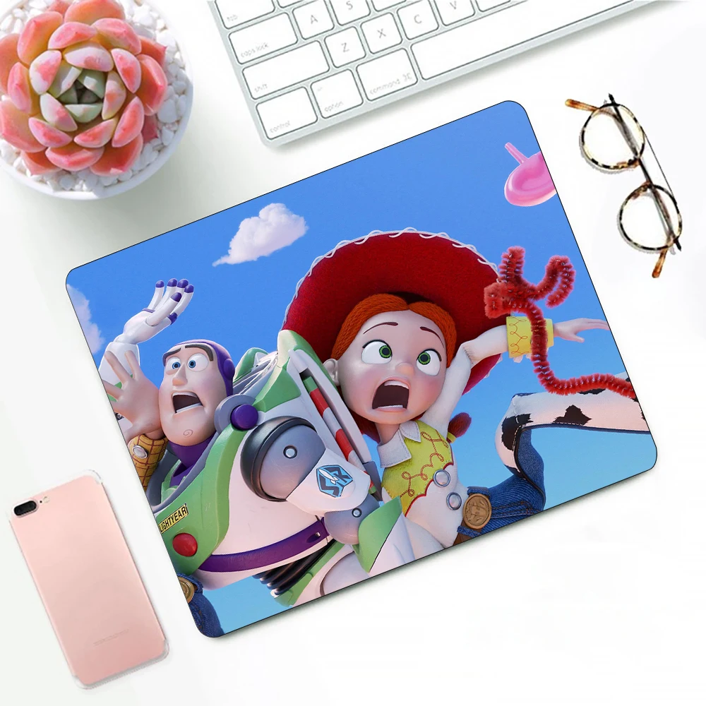 

Cute Cartoon Toy Story Gaming Mouse Pad XS Small Mousepad For PC Gamer Desktop Decoration Office Mouse Mat Deskmat Rug