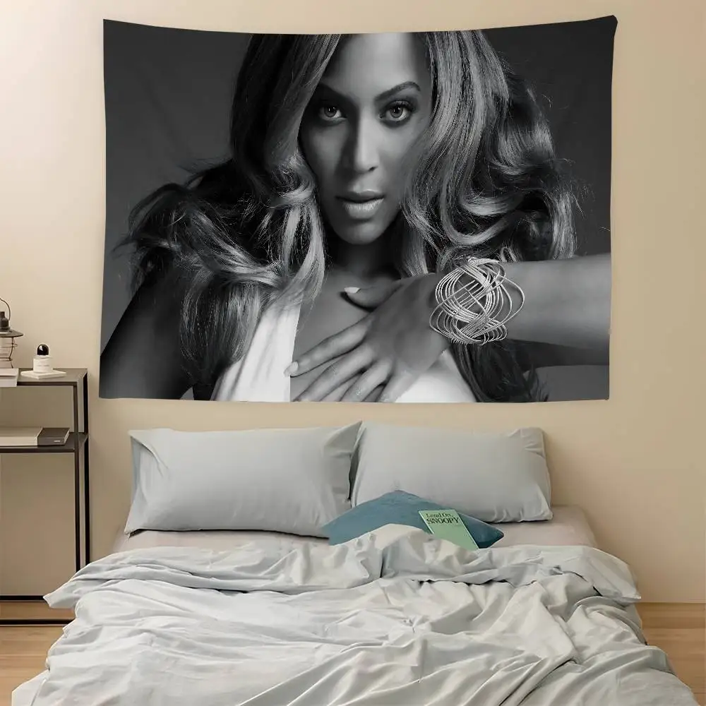 Singer B-Beyonce Cowboy Printed Large Wall Tapestry Indian Buddha Wall Decoration Witchcraft Bohemian Hippie Wall Art Decor