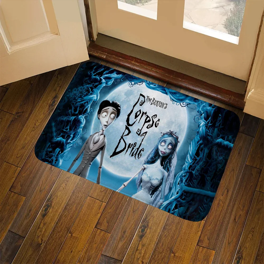 Tim Burton's Corpse Bride Kitchen Mats for Floor Mat Room Bath Mats Bathroom Doormat Entrance to Home Decor Items Front Door Mat