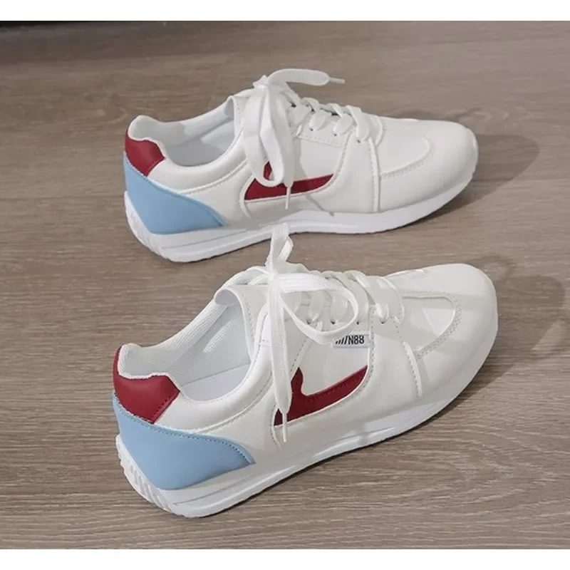 

Новинка 2025, повседневная обувь, модные универсальные кроссовки, легкая спортивная женская обувь с дышащей тканевой поверхностью, Zapatos De Mujer