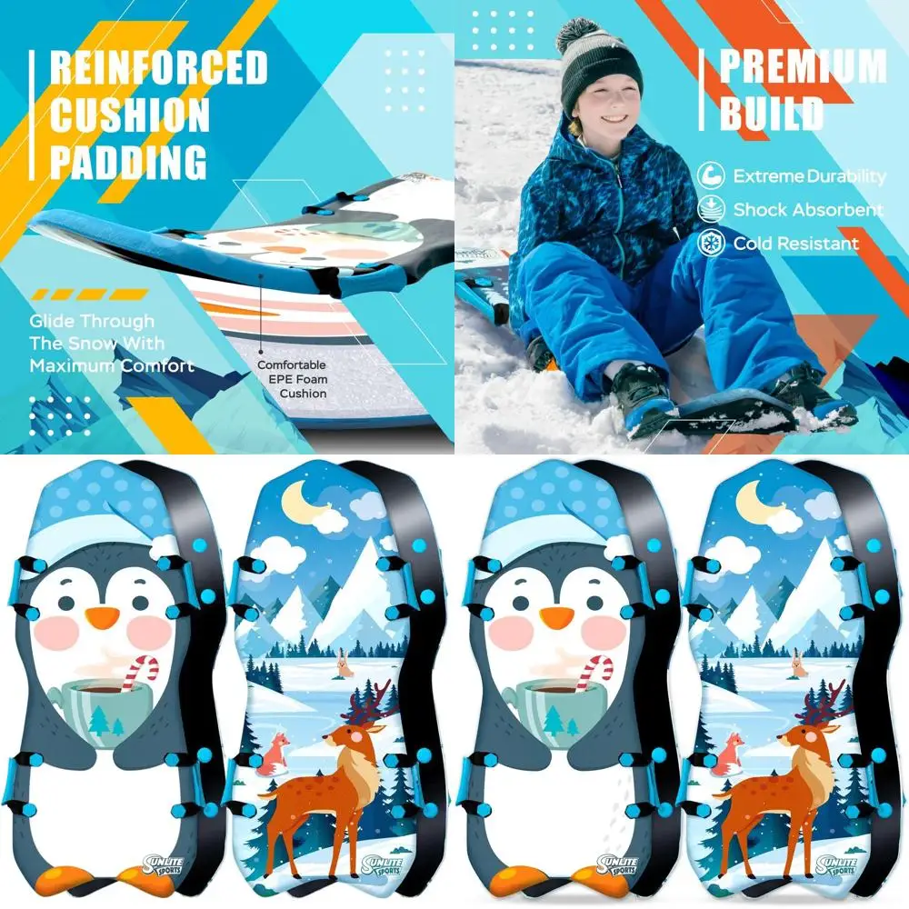 

Складные сани для снега для всех возрастов — прочный пенопластовый табак с усиленным основанием, удобными ручками и легким дизайном.