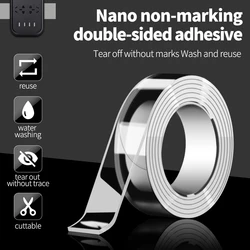 Ultra-strong Nano Double-Sided Tape Strong Adhesive Metal Door Frame Glass Tile Mirror Decoration Hook Poster Furniture Edge