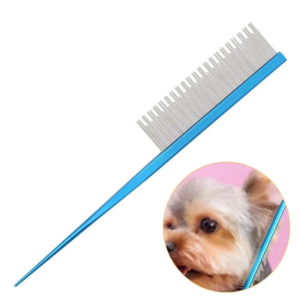 

Pet Grooming Comb Durable Pet Hair Grooming Comb with Long Short Teeth Labor-saving Hair Cleaning Comb