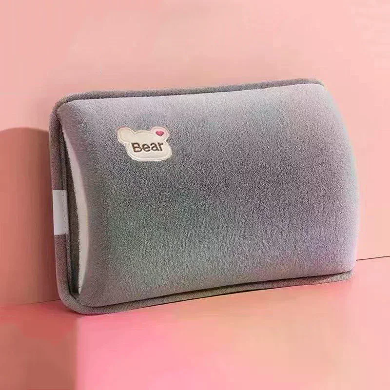 Rechargeable Hot Water Bottle Cartoon Electric Hand Warmer With Charging Plug Reusable Hot Compress Bag Heating Pad Hand