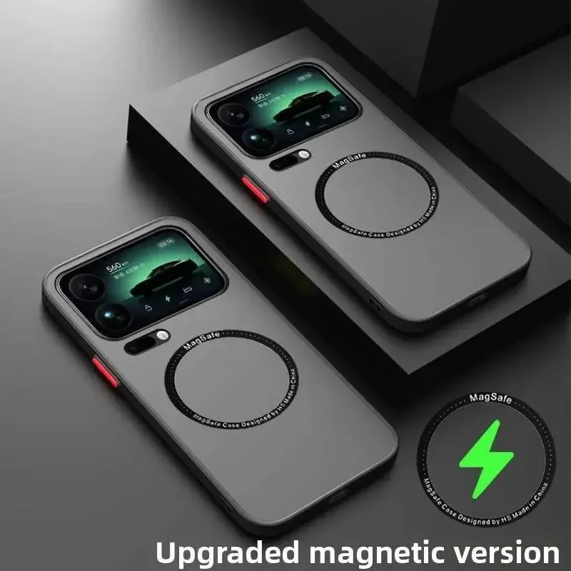 حافظة مغناطيسية لهاتف Xiaomi 17 Pro Max Mi 17 17 Pro 5G MagSafe غطاء نحيف شفاف غير لامع غلاف صلب