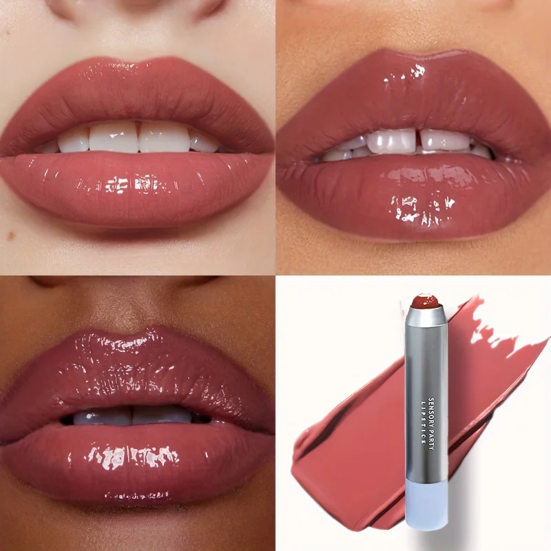Ледяная увлажняющая помада 2-в-1, зеркальная глазурь для губ, водостойкая долговечная увлажняющая помада, пухлый блеск, идеальный подарок