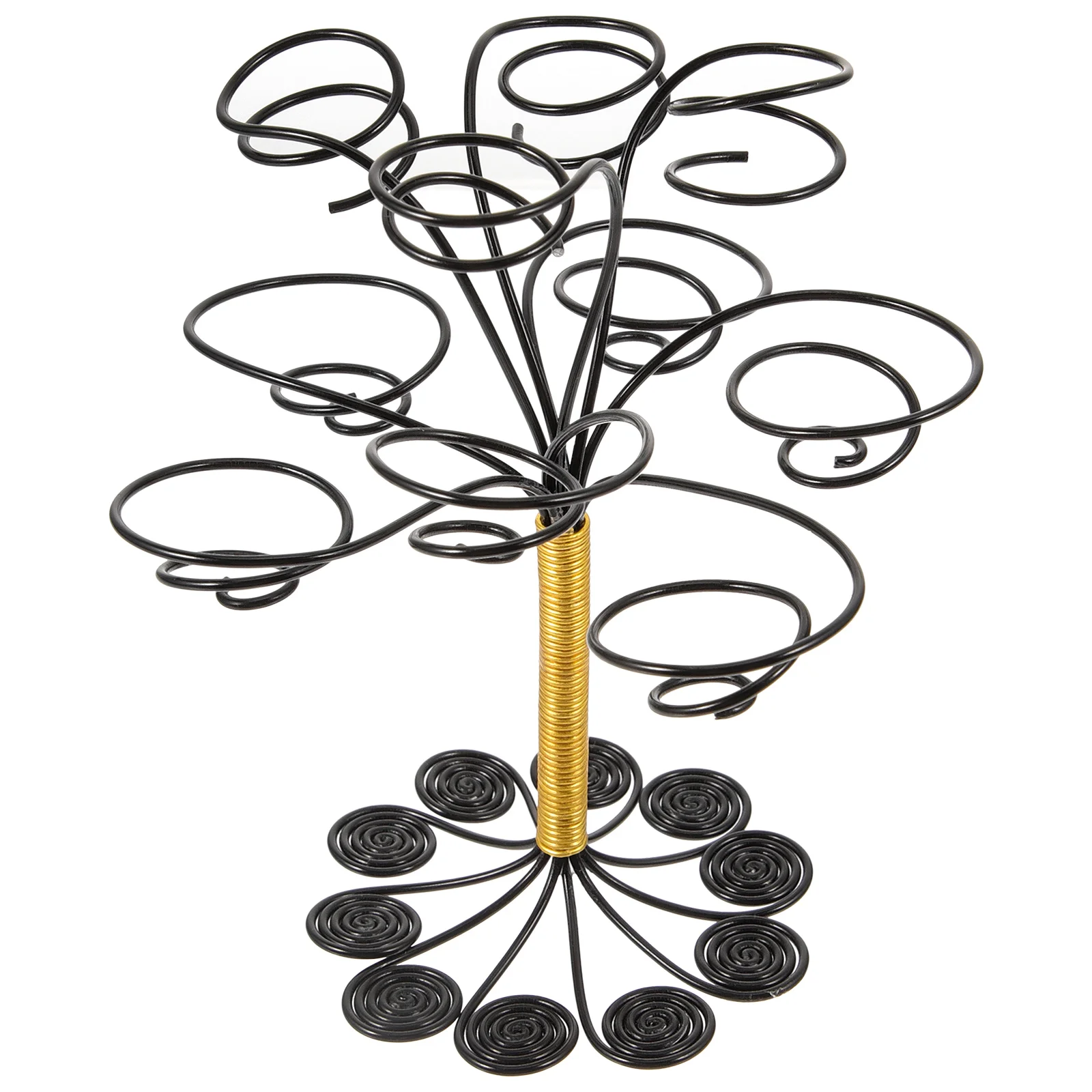 

Air Plant Stand Holder Black Small Size Decorative Hangers Plants Display Tillandsia Container Planter Iron Material Suitable