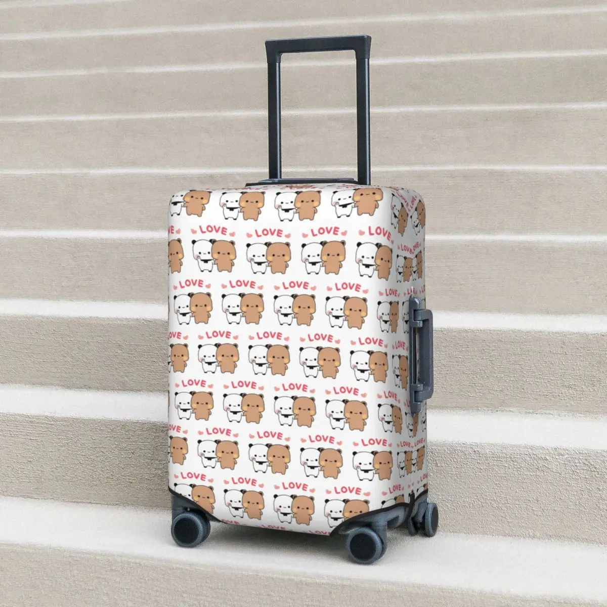 

Bear And Panda Bubu Dudu Balloon Suitcase Cover Protection Elastic Trip Luggage Protector Covers for 18-32 Inch