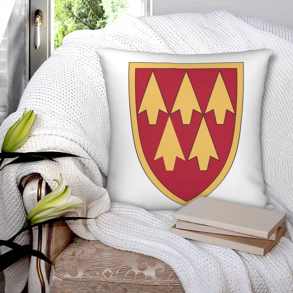 32nd Army Air And Missile Defense Command's Square Pillowcase Polyester Pillow Cover Velvet Cushion Decor Comfort Throw Pillow