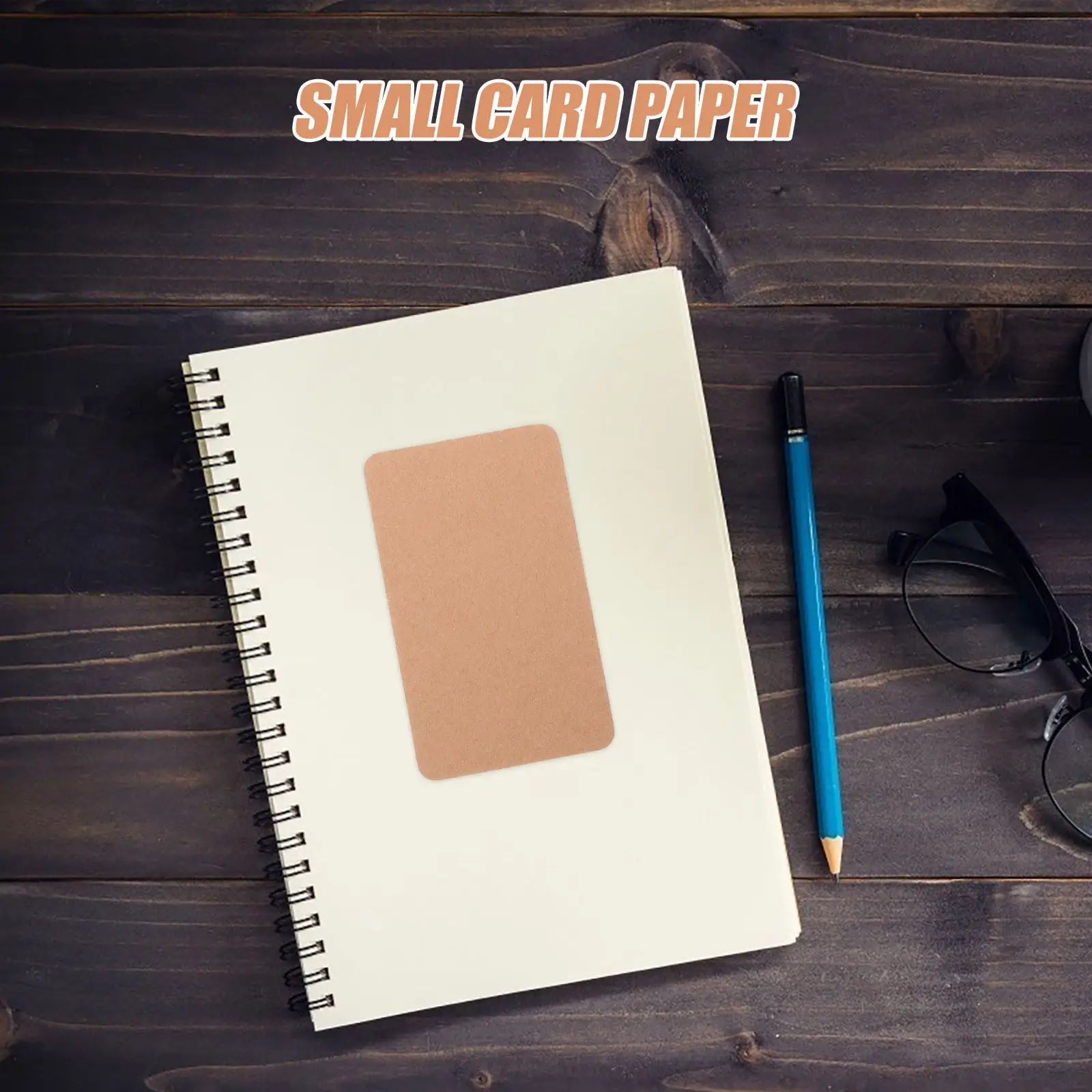 200Pcs Blank Flash Cards Kraft Paper Mini Message Cards for Study Aid Vocabulary Practice Custom Note Tags Small Note Card