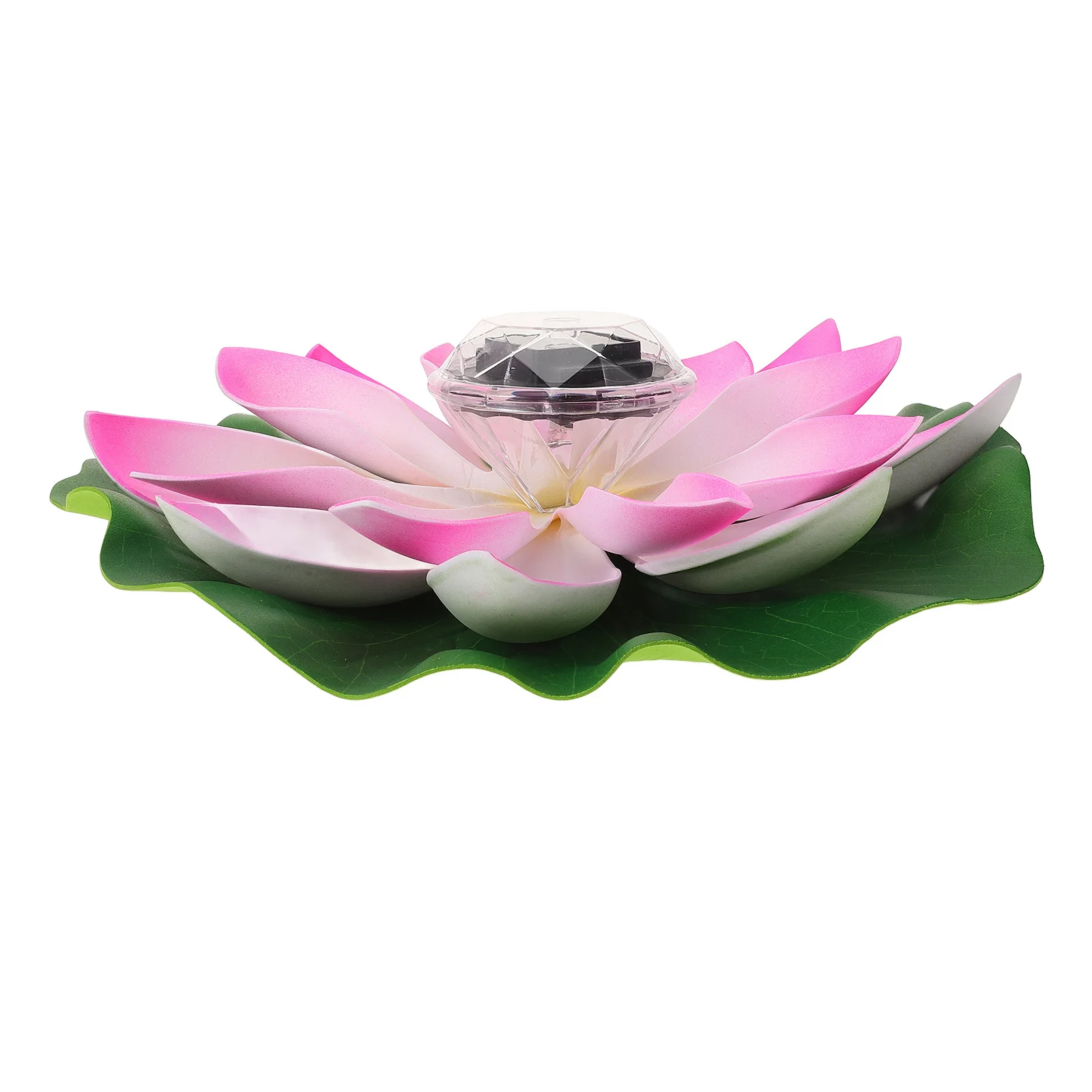 الملونة LED تعمل بالطاقة الشمسية أنيقة لوتس الديكور ضوء العائمة للماء حديقة بركة زهرة أضواء في الهواء الطلق #3