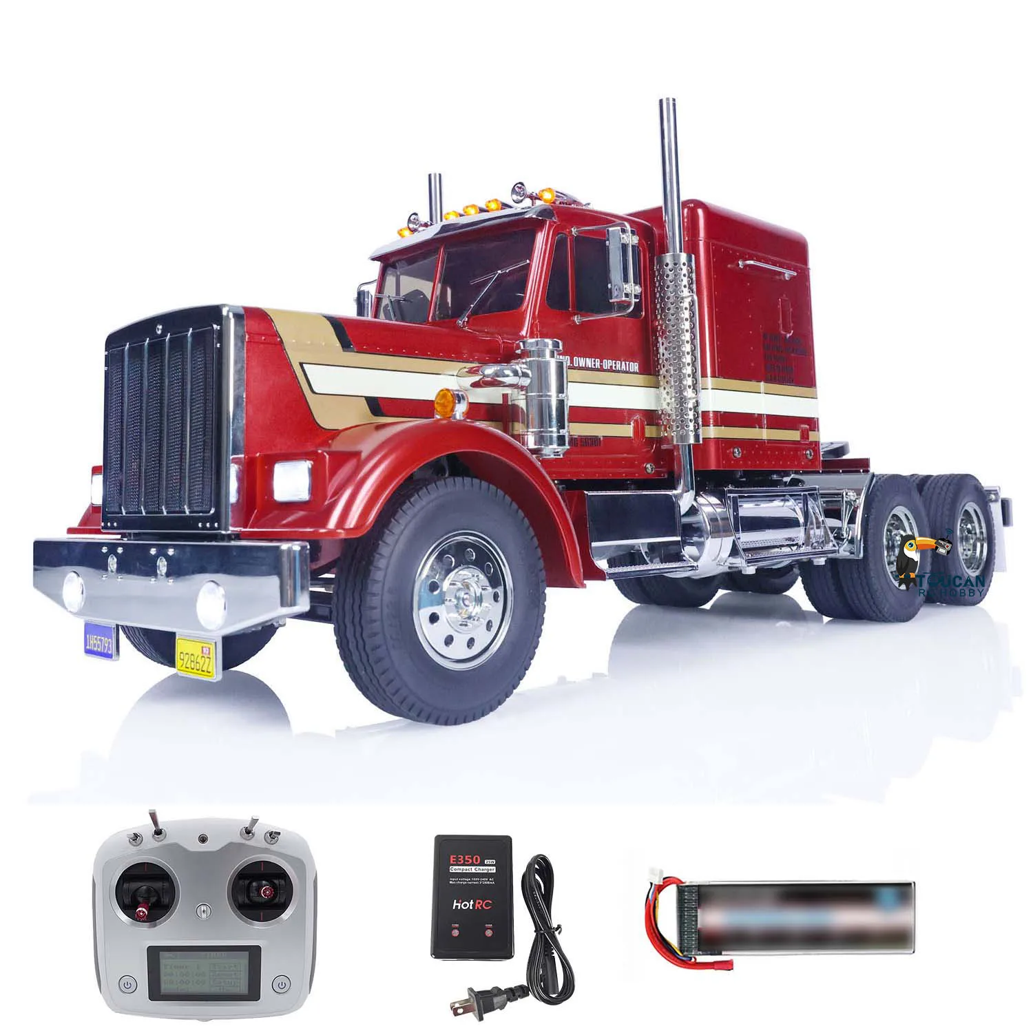 1/14 6x4 RC Tractor Truck 56301 RTR Remote Control Cars Model Sound Light System TOUCAN HOBBY Ready to Run Vehicle