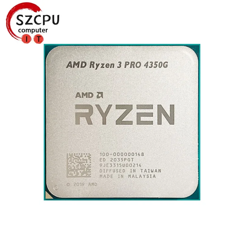 AMD Ryzen 3 PRO 4350G R3 PRO 4350G 3.8GHz Used Four-Core Eight-Thread 65W CPU Processor L3=4M 100-000000148 Socket AM4