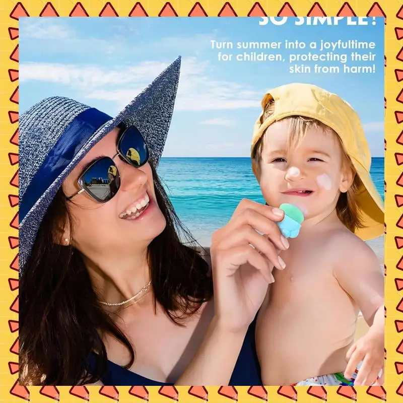 

A008 Аппликатор солнцезащитного крема для детей, набор кистей для солнцезащитного крема, аппликатор для солнцезащитного лосьона, дорожный солнцезащитный аппликатор