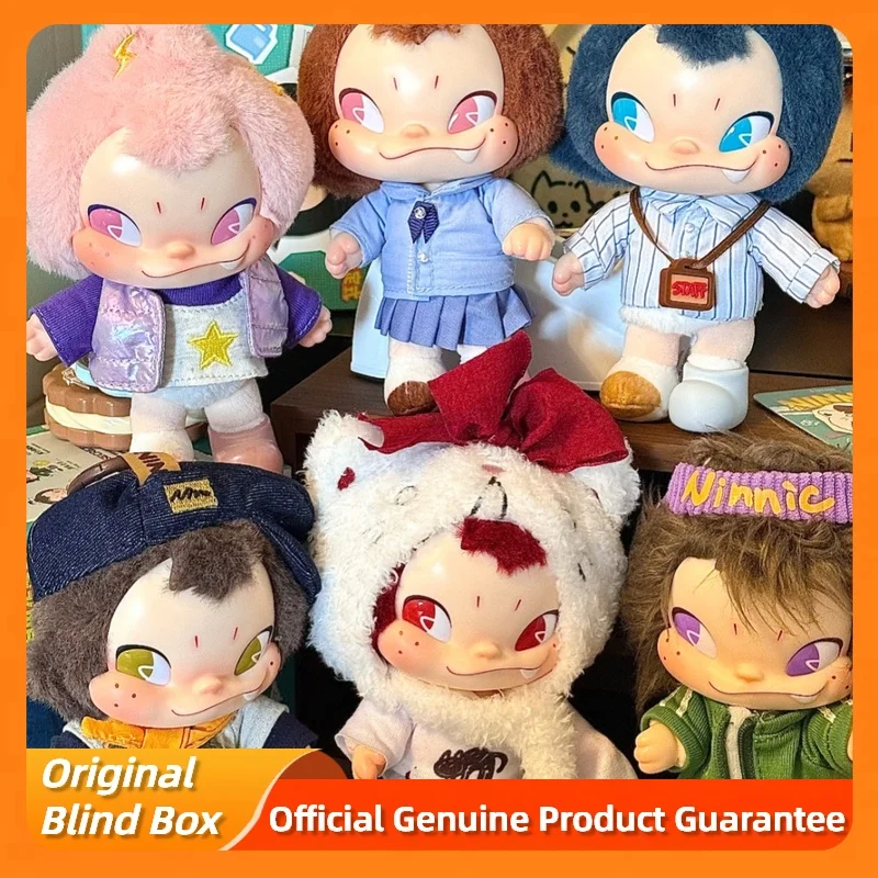 

New Ninnic Freedom Indefinite Form Series Blind Box Cute Vinyl Plush Bag Keychain Doll Ninnic Mystery Box Trendy Toys Gifts