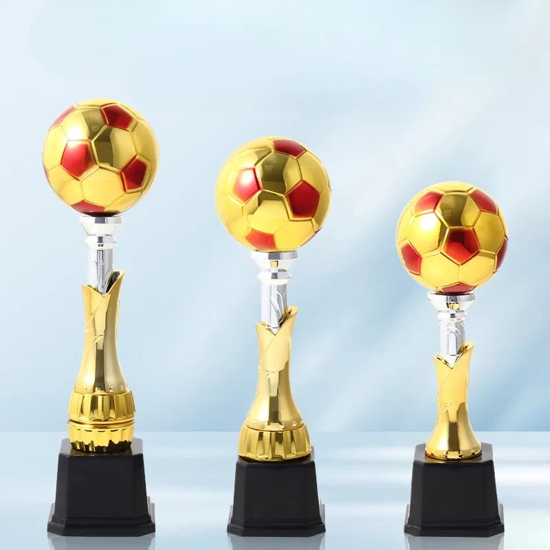 

European Football Trophies, Football Trophies Awarded At School Sports Games, Souvenirs Collected By Fans