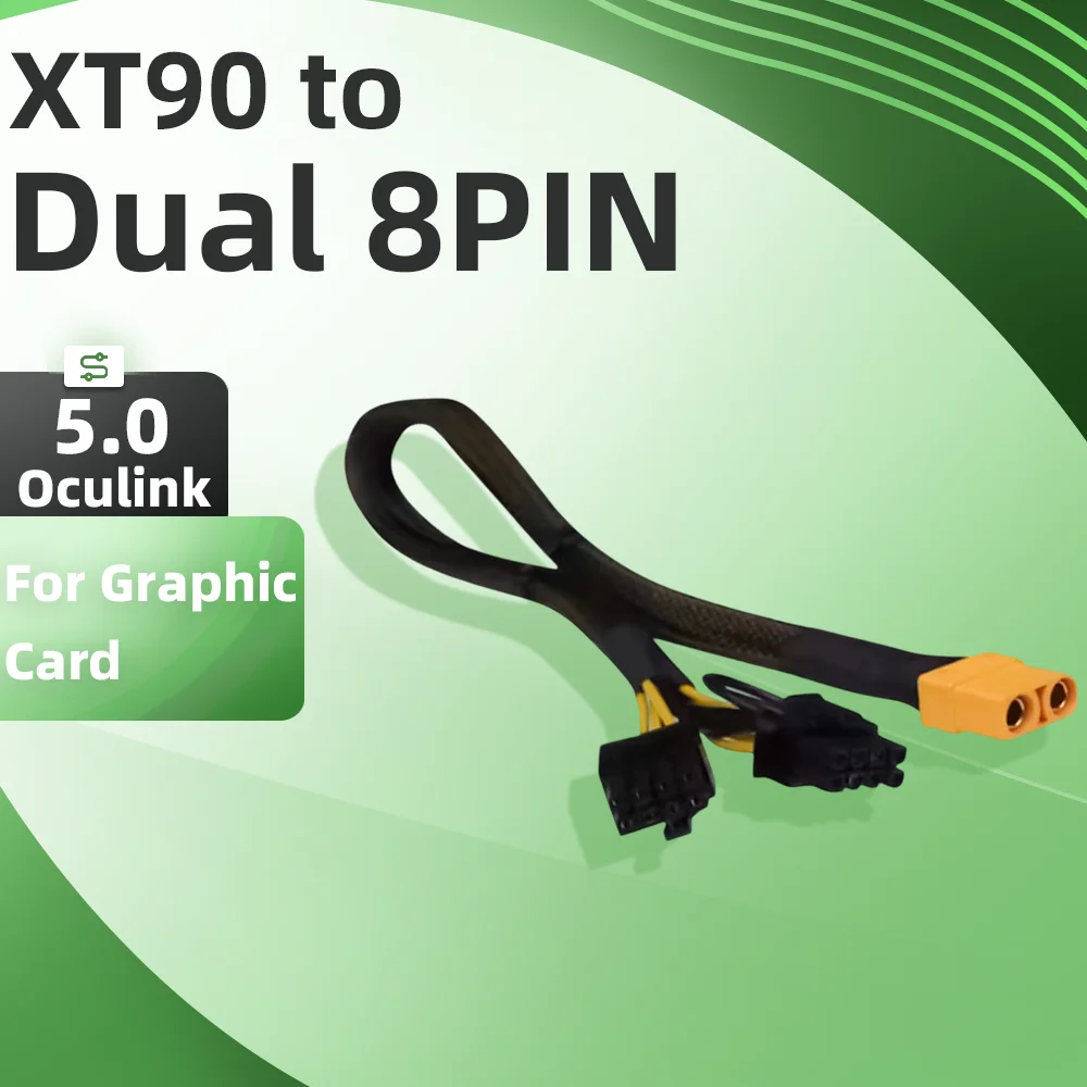 Dual 8Pin To 16Pin 12Vhpwr Cable - Кабель питания OCuLink 5.0 XT90 на