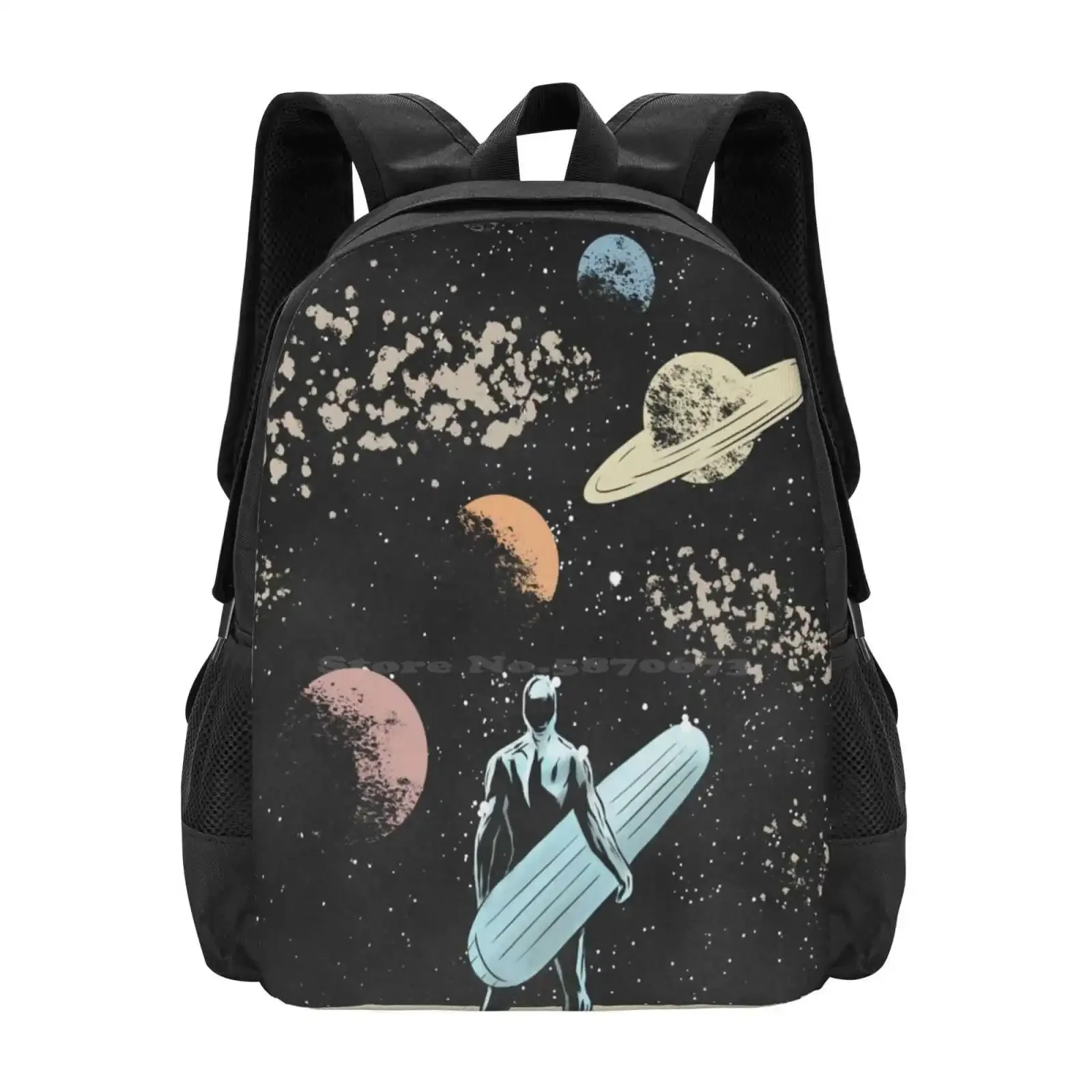 

Pattern Design Bagpack School Bags Galactus Fanart Space Retro Vintage