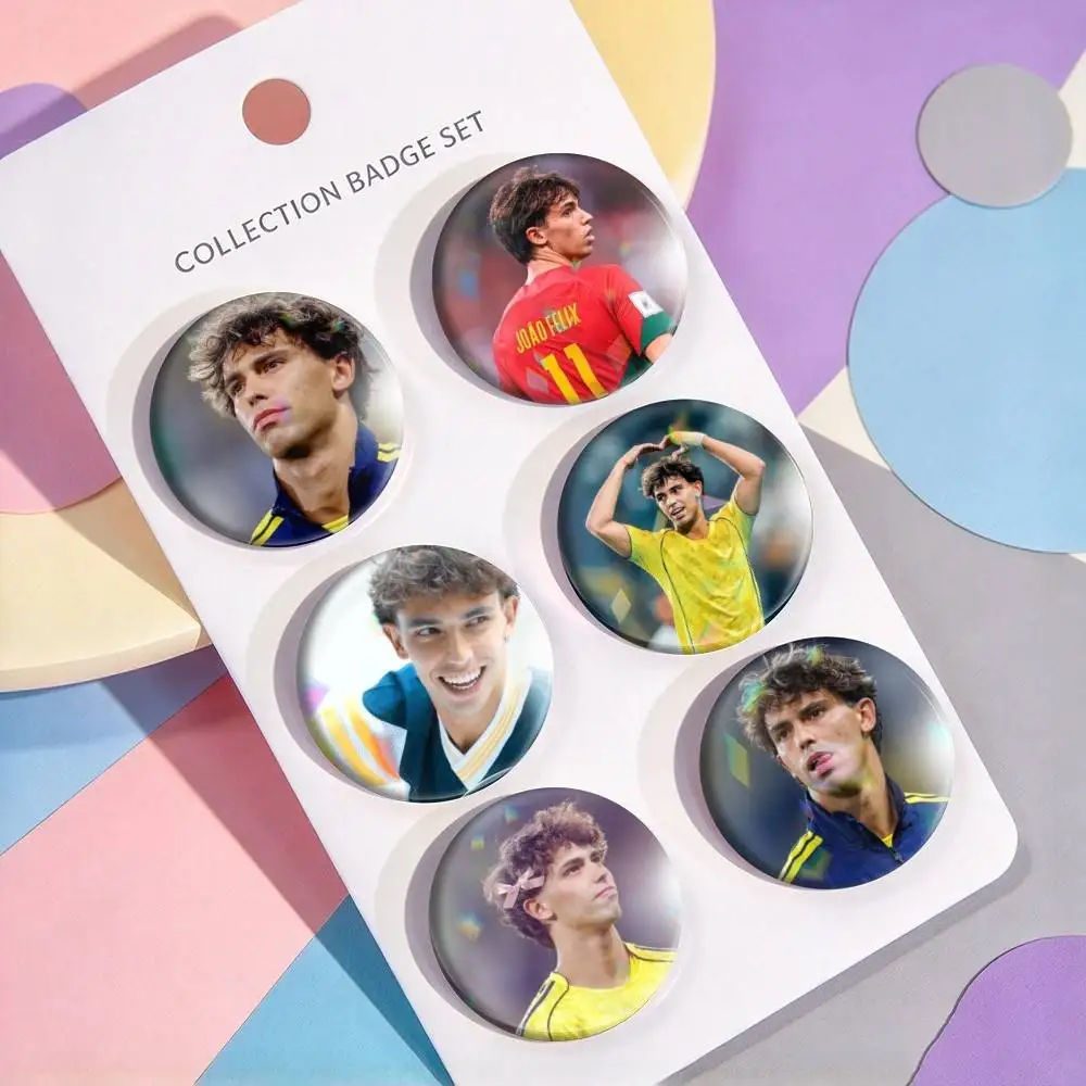 J-Joao F-Felix Football  25 32 44 58 75mm Badges Personalized Round Brooches Pins Accessory Gift