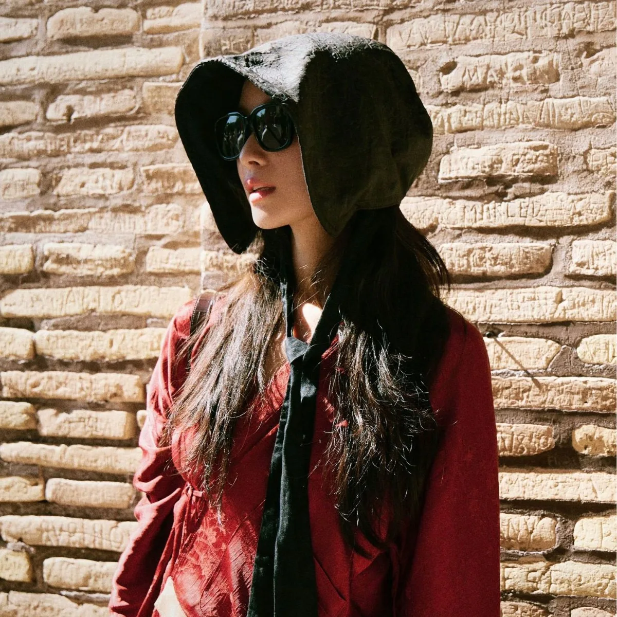 silk-fishing-cap-lightweight-breathable-true-silk-bucket-hat-summer-spring-autumn-season-universal-geometric-patter