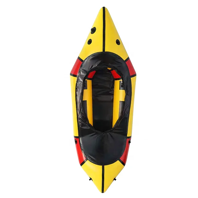 330 Cm 2 Person Tpu Cheap Ultralight Whitewater Lightweight Packraft With Carbon Fiber Paddle