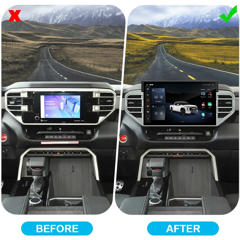 

New Upgrade For Toyota Tundra Sequoia 2020 2024 Multimedia Android Car Radio Screen Auto Navigation Carplay Head Unit Monitor