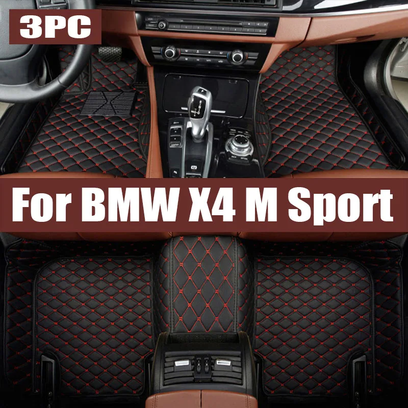 

Car Floor Mat for BMW X4 M Sport G02 M40i M40d 2019~2023 2020 Part Foot Panel TPE Liner Carpet Pad Custom Cover Rug trunk mat