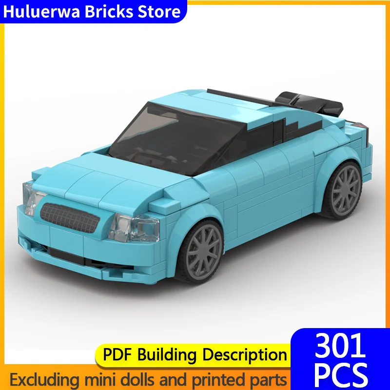 

Speed Racing Car Model MOC Building Bricks TT VR6 Quattro Sedan Modular Technology Children Holiday Gifts Assemble Toys Suit