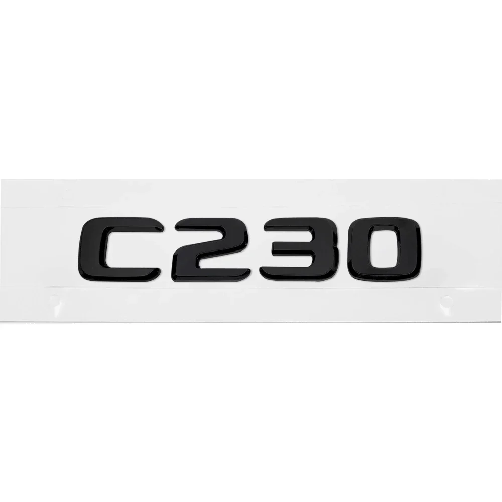 ABS Plastic C230 C250 C260 Trunk Rear Logo Badge Emblem Sticker For Mercedes Benz C Class W201 W202 W203 W204 W205