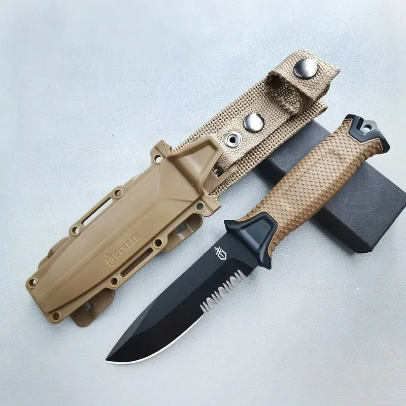 new Stainless Steel Outdoor Survival Knife Portable Camping Pocket Knife Military Tactical Knives for Self Defense Hiking Travel