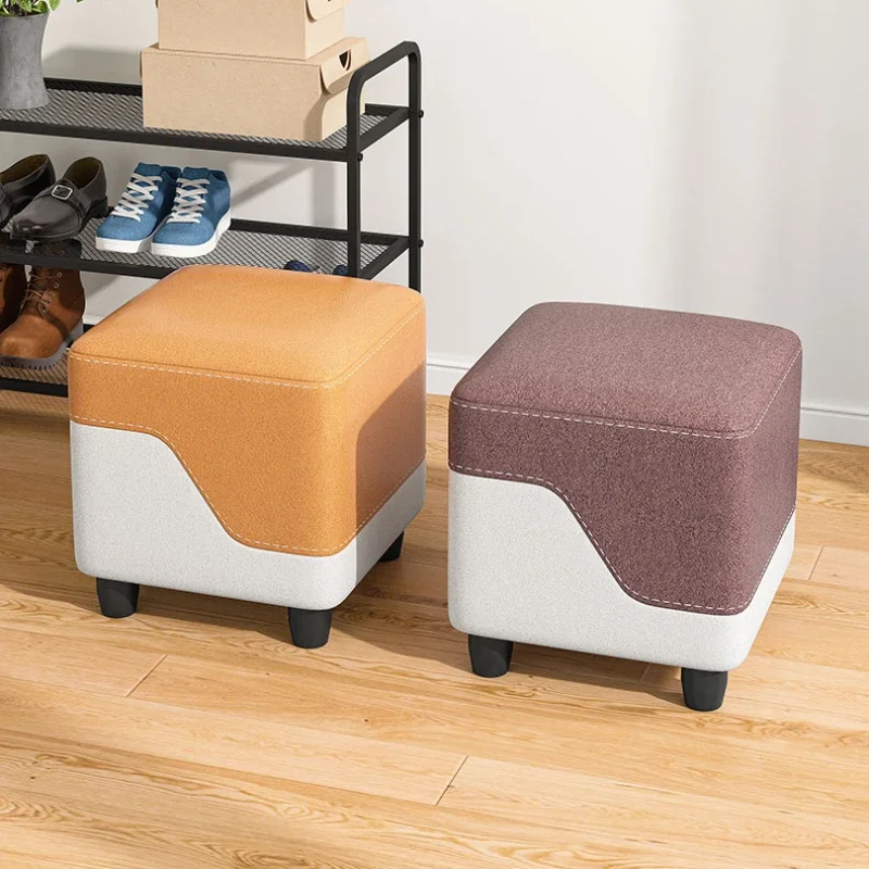 Technology Cloth Small Stool Household Low Sofa Stool Living Room Sitting Pier Small Bench Coffee Table Stools Footstool Ottoman