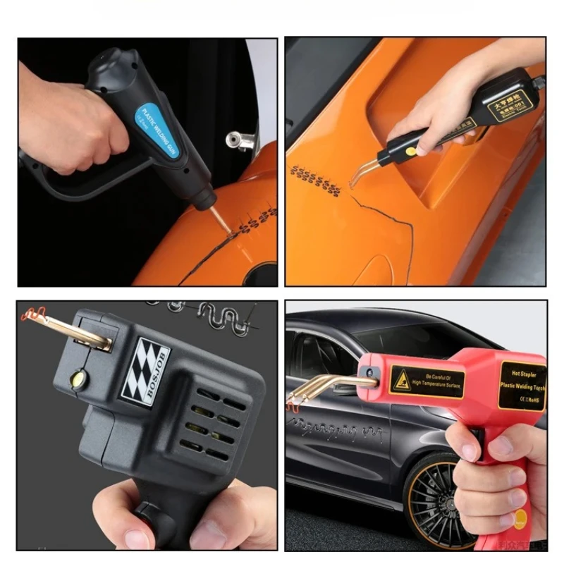 طقم لحام دباسة ساخنة - 100-1200 قطعة من الأظافر المموجة المقطوعة لإصلاح البلاستيك التلقائي ومصد السيارة وأزرار ملحومة #4