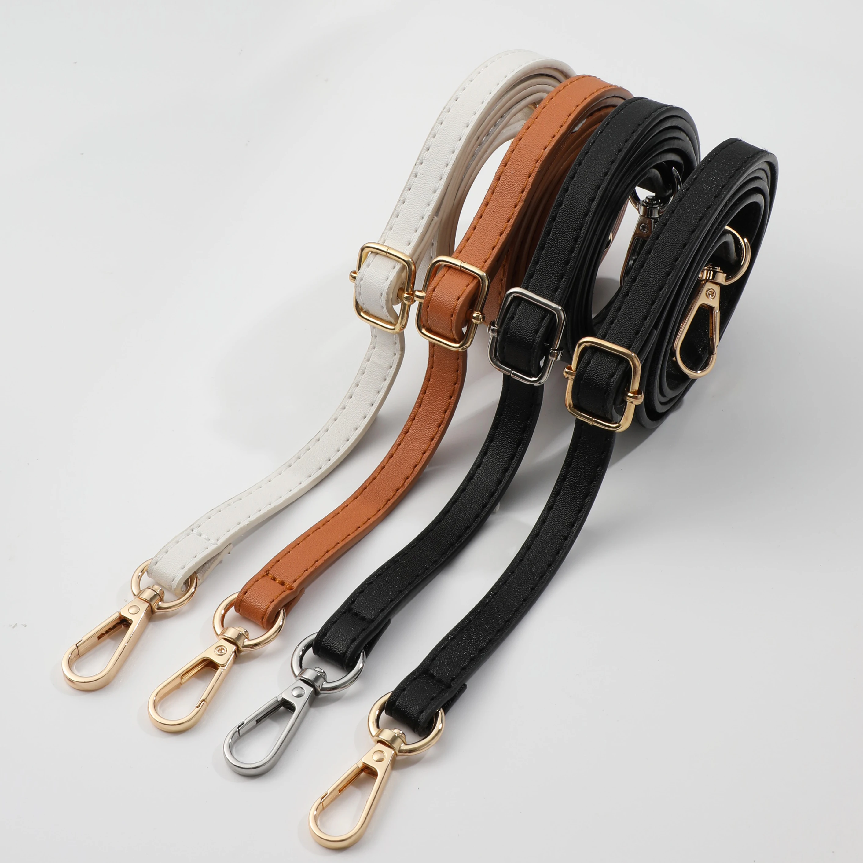 Pasek do torebki z ekoskóry o długości 125 cm, akcesoria do torebek, pasek na ramię o szerokości 1,2 cm, pasek zamienny do torebek crossbody.