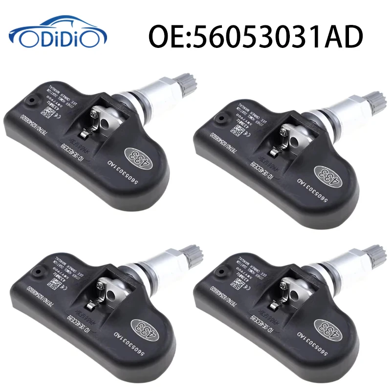 56053031 Sensores de presión de neumáticos con Sensor TPMS AD de 433 MHz para Chrysler 200 300 Sebring para Dodge Avenger calibre Jounrey