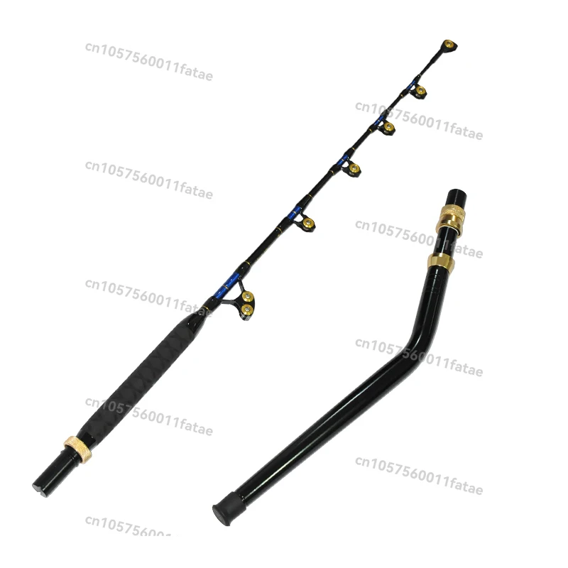 

Fishing Rod Bent Butt Saltwater Tuna Fishing Big Game Rod, 6ft Fiber Glass Boat Deep Sea Trolling