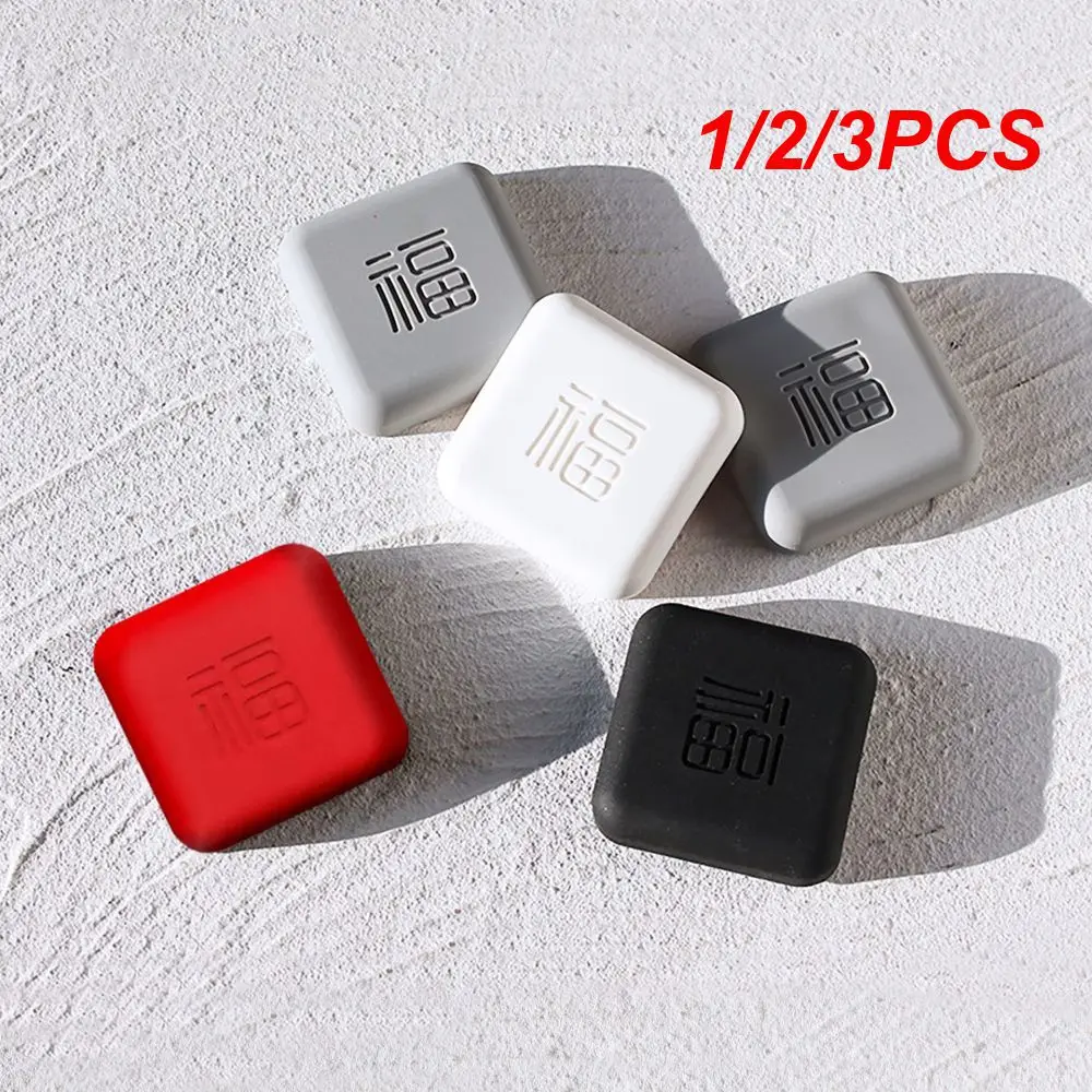 

1/2/3PCS Silicone Door Handle Bumpers Self Adhesive Deurstopper Protection Porte Pad Mute Stikcer Round Square Wall Protector