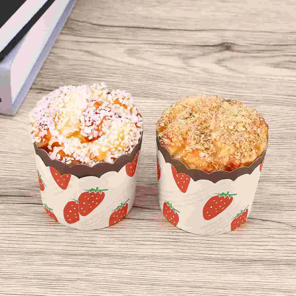 50 Pcs Muffins Cup Cake Paper High Temperature Resistance Cupcake Cups Liners Wrappers