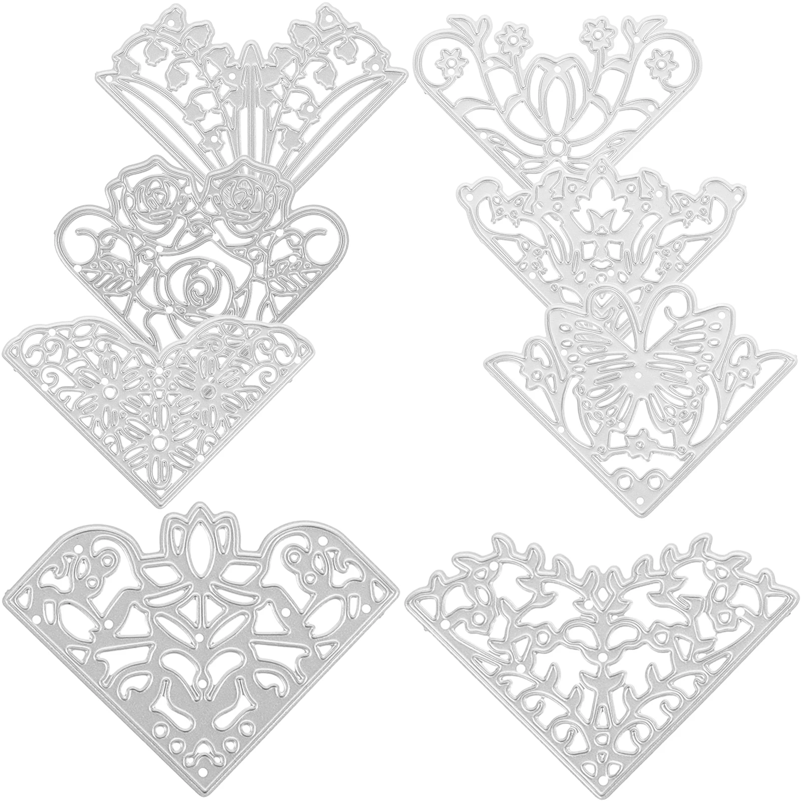

8pcs High-carbon Steel Cutting Dies for Scrapbooking Embossing Stencils Templates Craft Pocket Mold Lace Paper