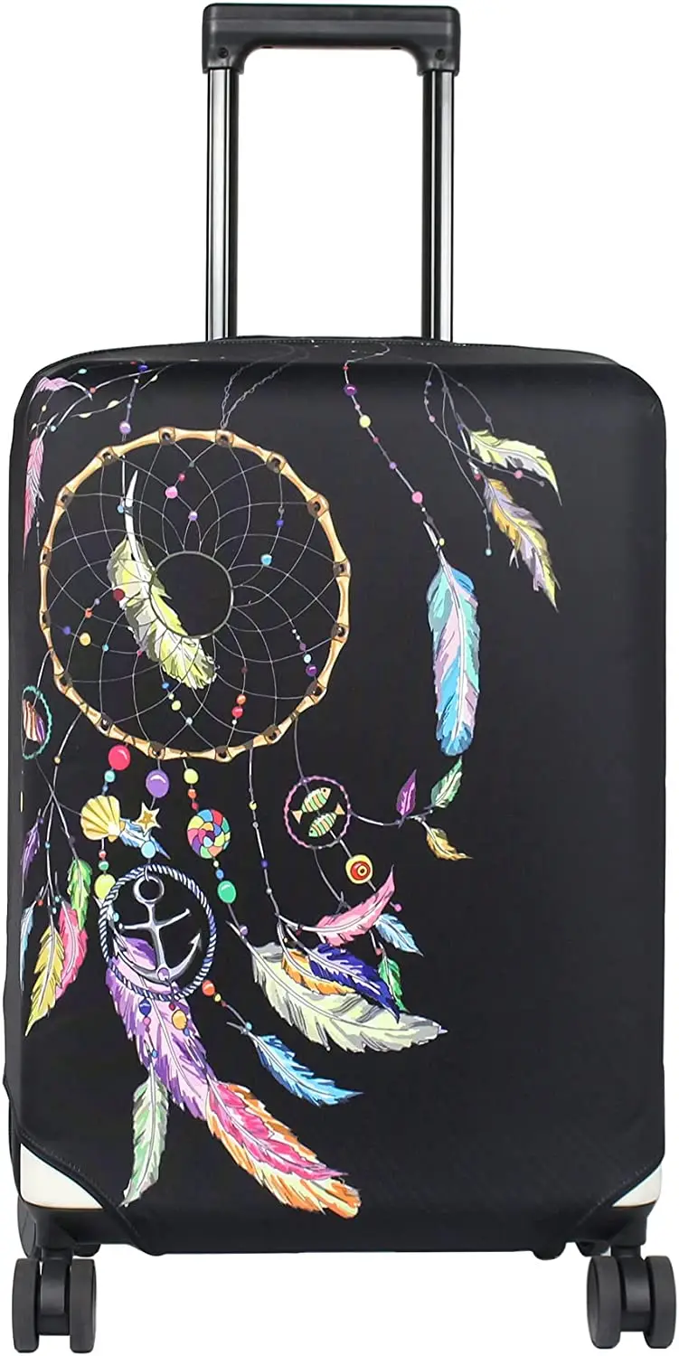 Dreamcatcher Print Washable Luggage Cover - Fashion Suitcase Protector Fits 18-32 Inch Luggage