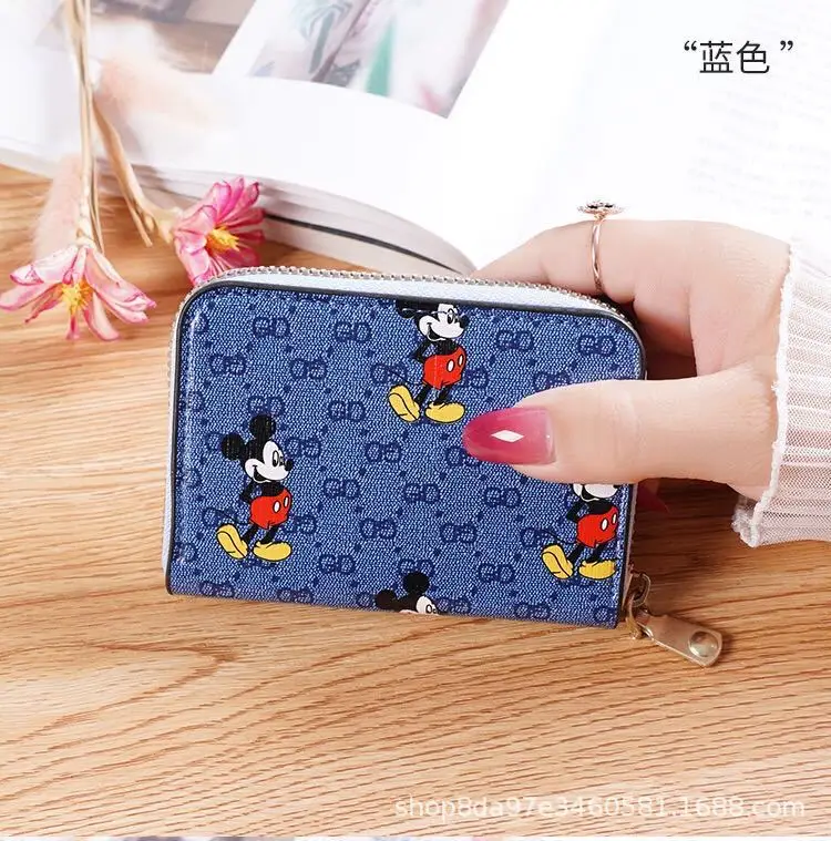 Disney Cartoon Mickey Card Bag Crocodile Organ Card Bag Multi-card Certificate Bags Driver's License Bag Card Holder Gift