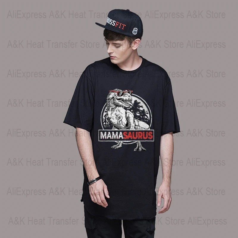 Cool Jurassic Dinosaur Patches On Clothing Men Fashion DIY T-Shirt Hoodies Iron On Transfers Sticker Thermal Stickers On Clothes