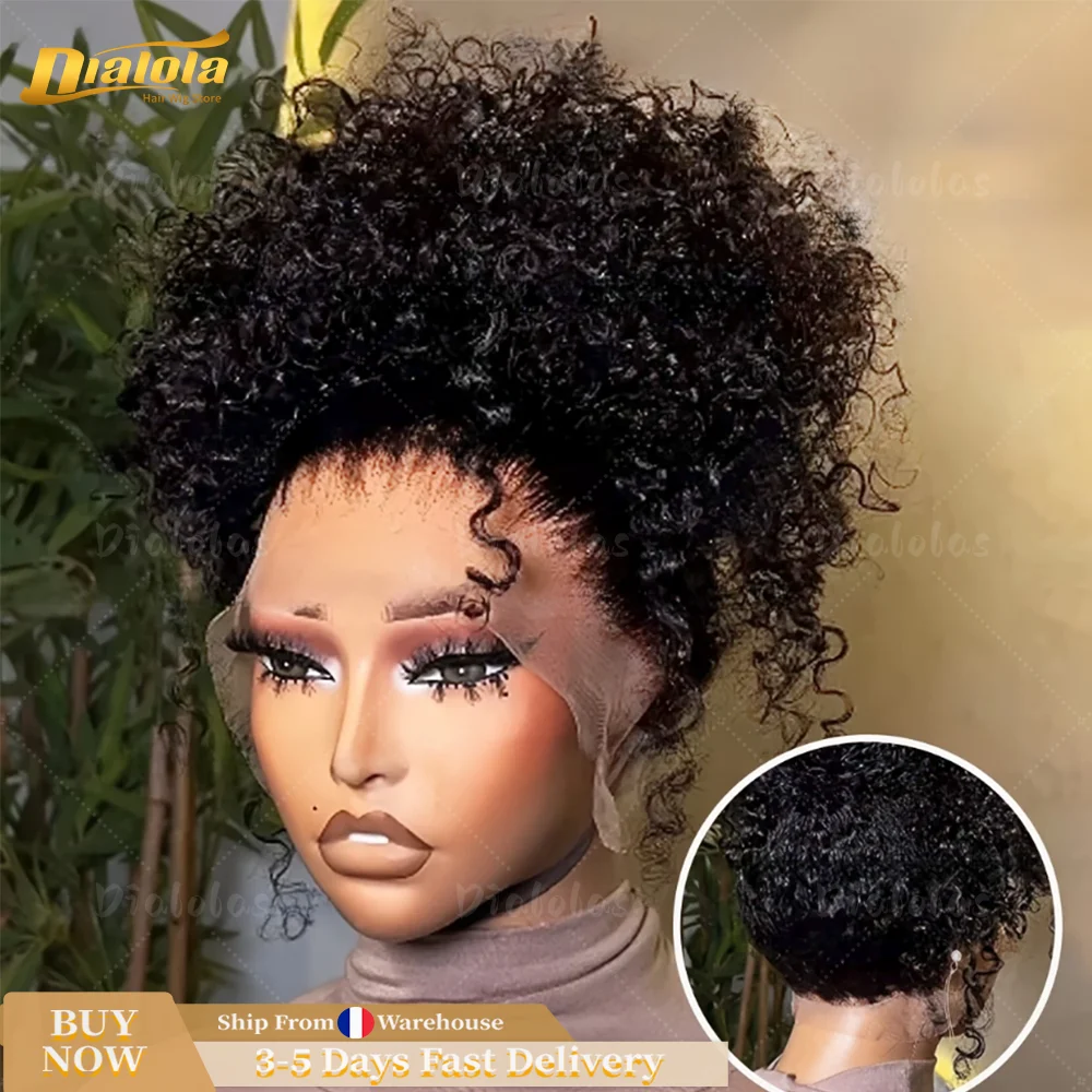 360 HD Full Lace Haarwerk met Diepe Watergolf, 36 Inch Krullend HD Lace Front Haarwerk voor Vrouwen met onzichtbare band, 220% Dichtheid