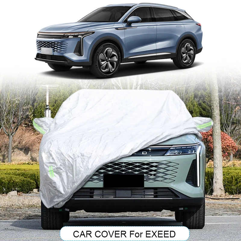 3Layer Thicken Car Cover For CHERY ELANTIX ES ET EXEED LX RX TXL VX 2019-Present Auto Dustproof Anti-Rain Snow Waterproof