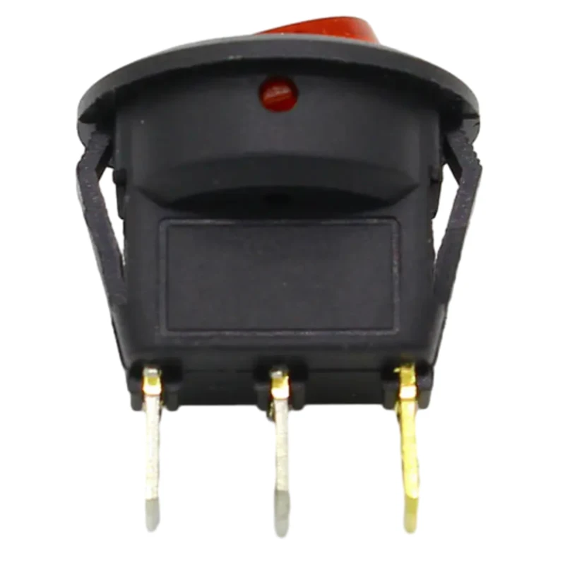 Round Rocker Dot LED Light Toggle Switch, SPST On e Off, Controles Elétricos, Top Vendas, Carro, 220V, 4Pcs