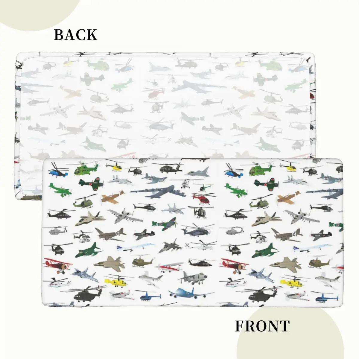 Various Colorful Airplanes And Helicopters Custom Rectangular Tablecloth Waterproof Table Cover for Festival Party Table Cloth