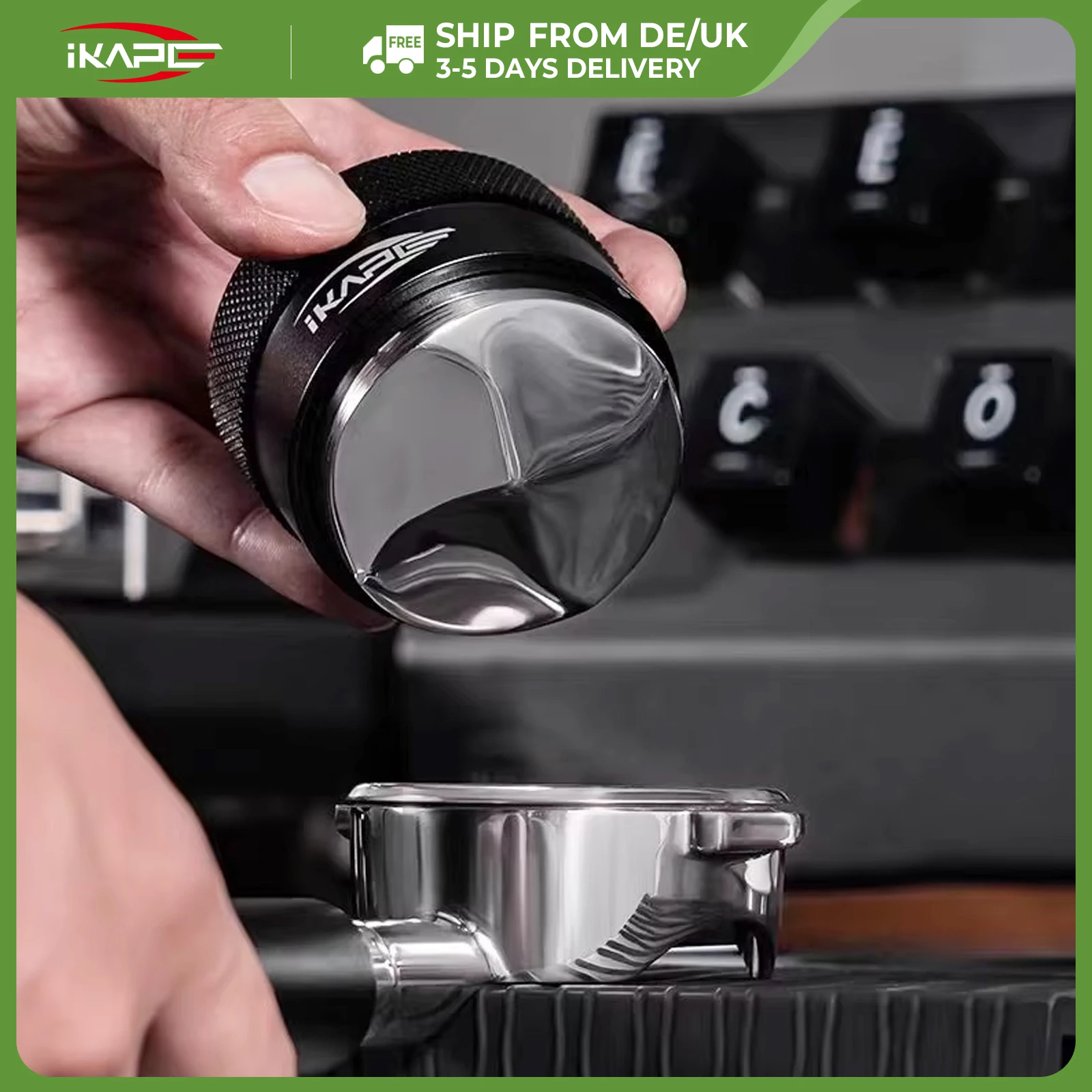 IKAPE Kaffee-Verteiler, Passend für 51MM, 54MM, 58MM Espresso Bottomless Siebträger, Kaffee-Zubehör Schwerkraft-Verteiler