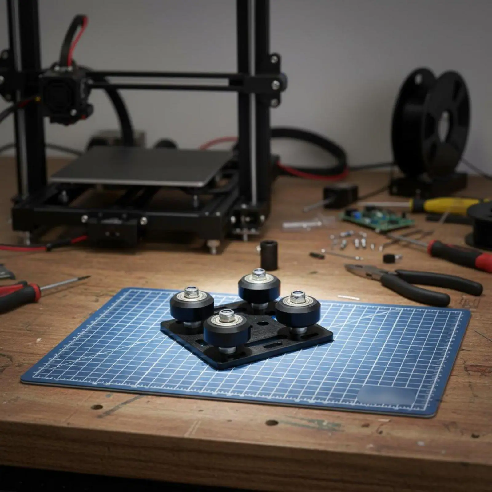 Plaque de profil en aluminium, plaque de portique à fentes universelle, kit de rail linéaire pour roues, pour projets de machines CNC et de curseurs de caméra DIY