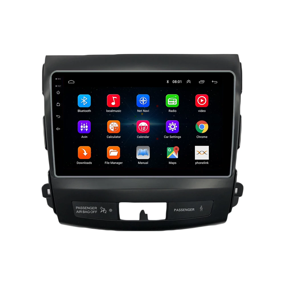 

For Mitsubishi Outlander 2005-2012 Radio Headunit Device Double 2 Din Octa-Core Quad Android Car Stereo GPS Navigation Carplay